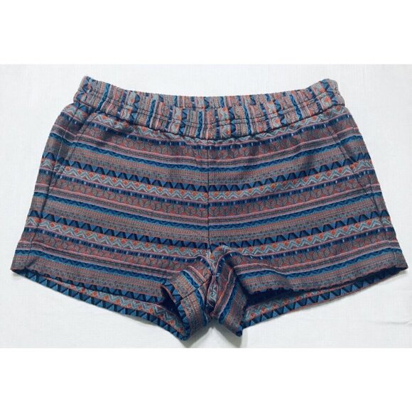 J Crew Womens Size 6 Jacquard Boardwalk Pull On Shorts Aztec Boho Festival - Picture 1 of 6
